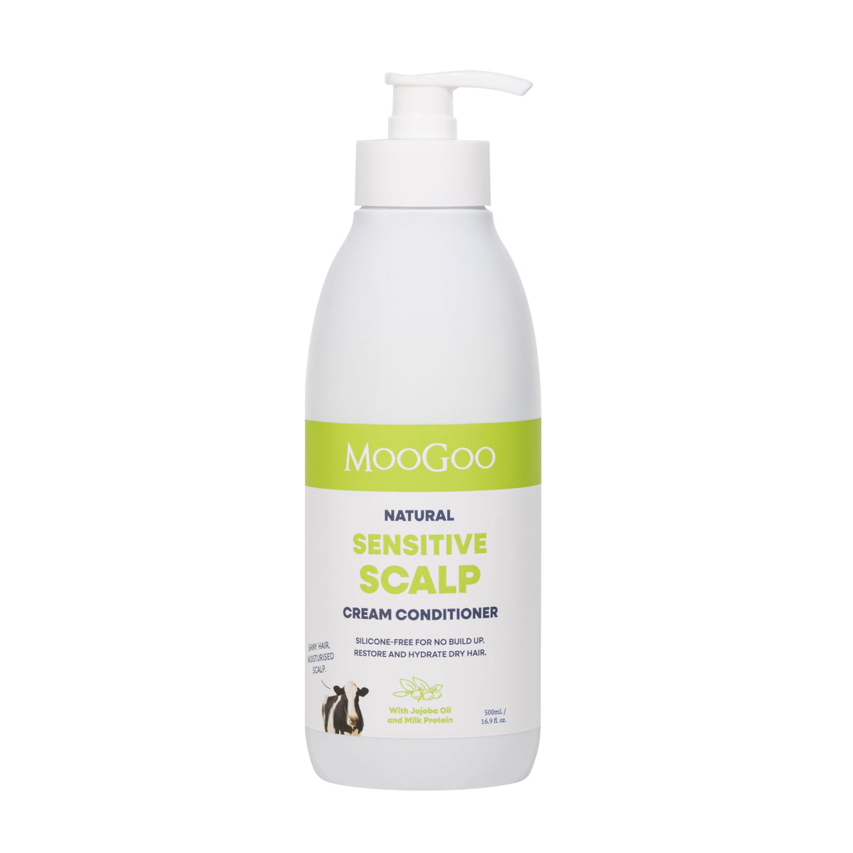 MooGoo front bottle shot showing label and soothing formula benefit