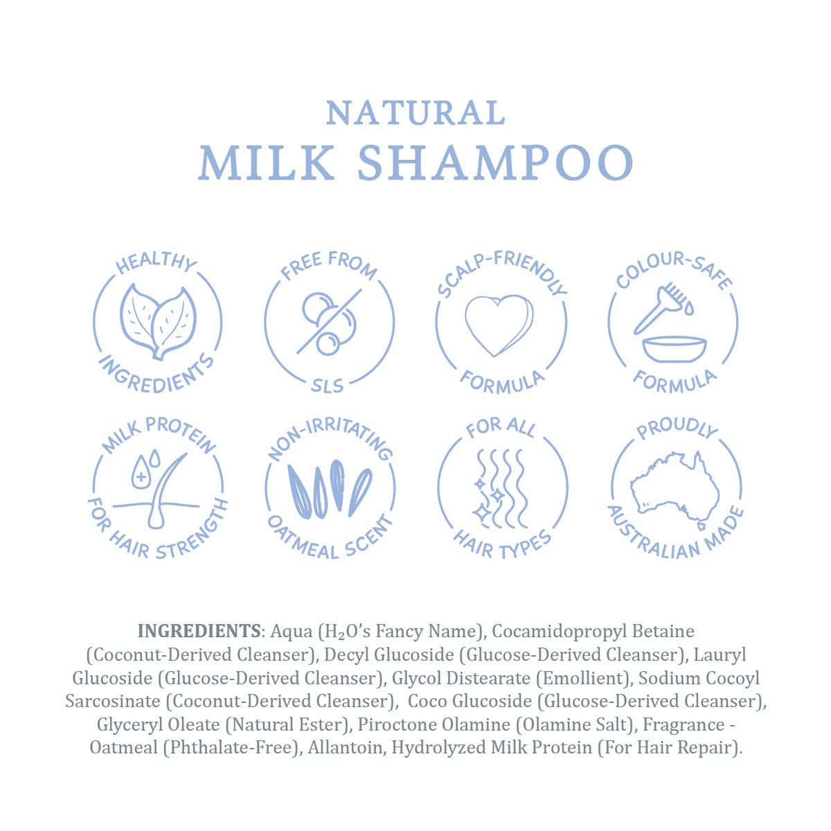 MooGoo bottle on bathroom shelf scene suggesting everyday gentle scalp care
