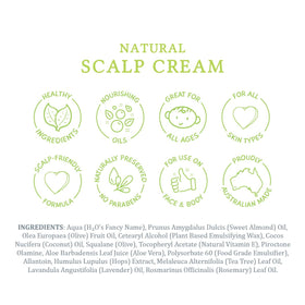 Parent applying MooGoo to infant scalp in nursery, calming and moisturizing benefit