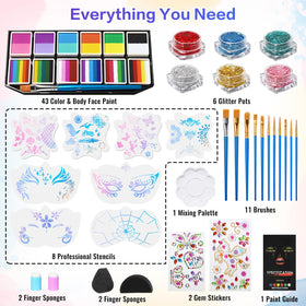 MOOMARTO open palette with 42 gradient colors highlighting vibrant mixability