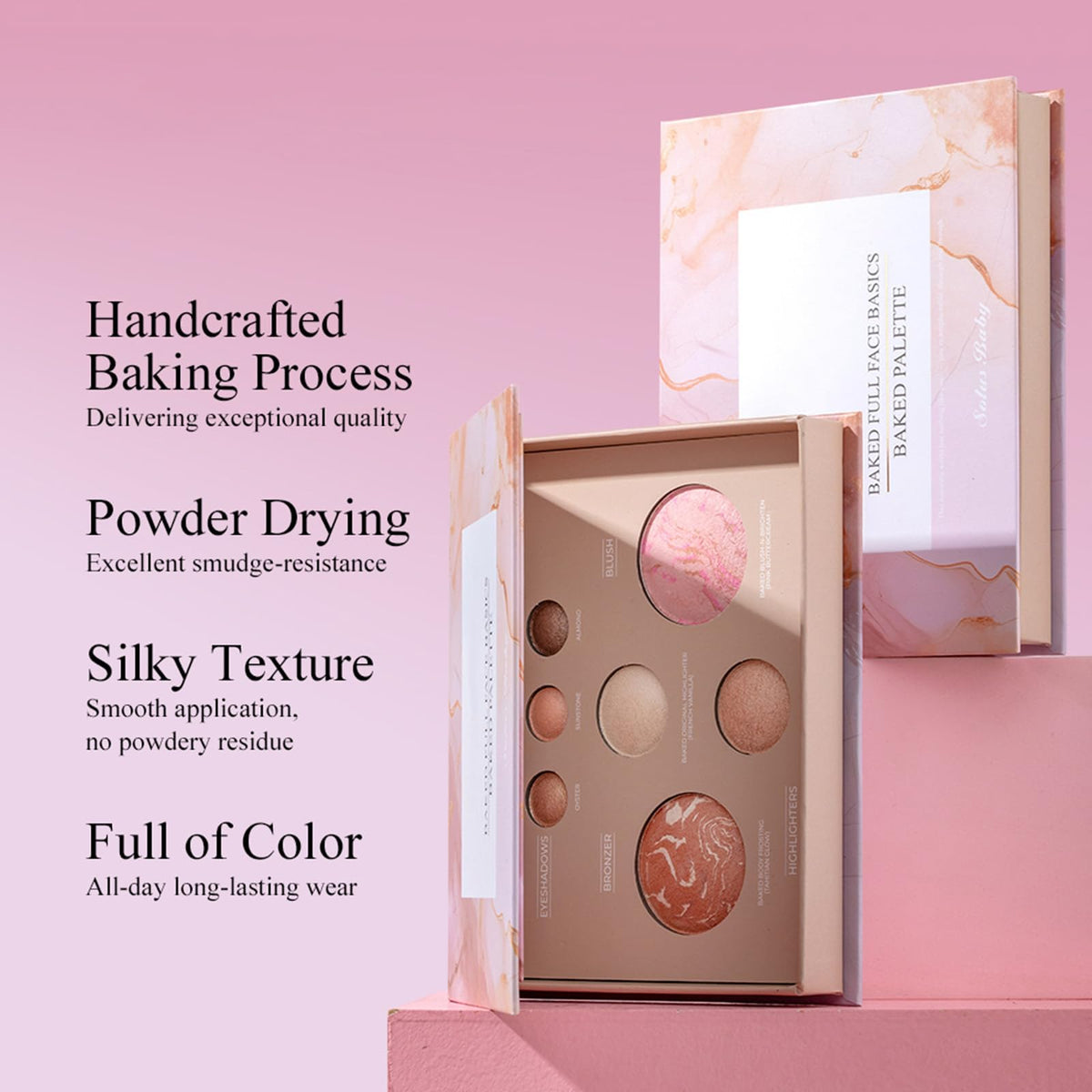 MOOMARTO palette next to a coin to show compact size and easy storage