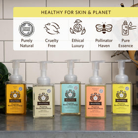 Moon Valley Organics two-pack staged on a kitchen sink for everyday freshness benefit