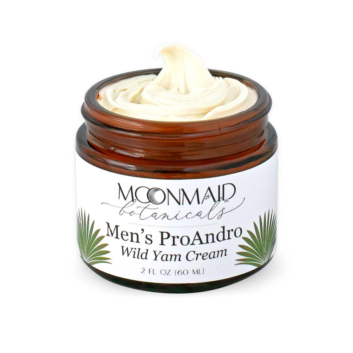 MoonMaid Botanicals cream texture close-up showing smooth spreadable formula, aids easy application