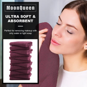 MOONQUEEN close-up microfiber texture highlighting gentle exfoliation benefit