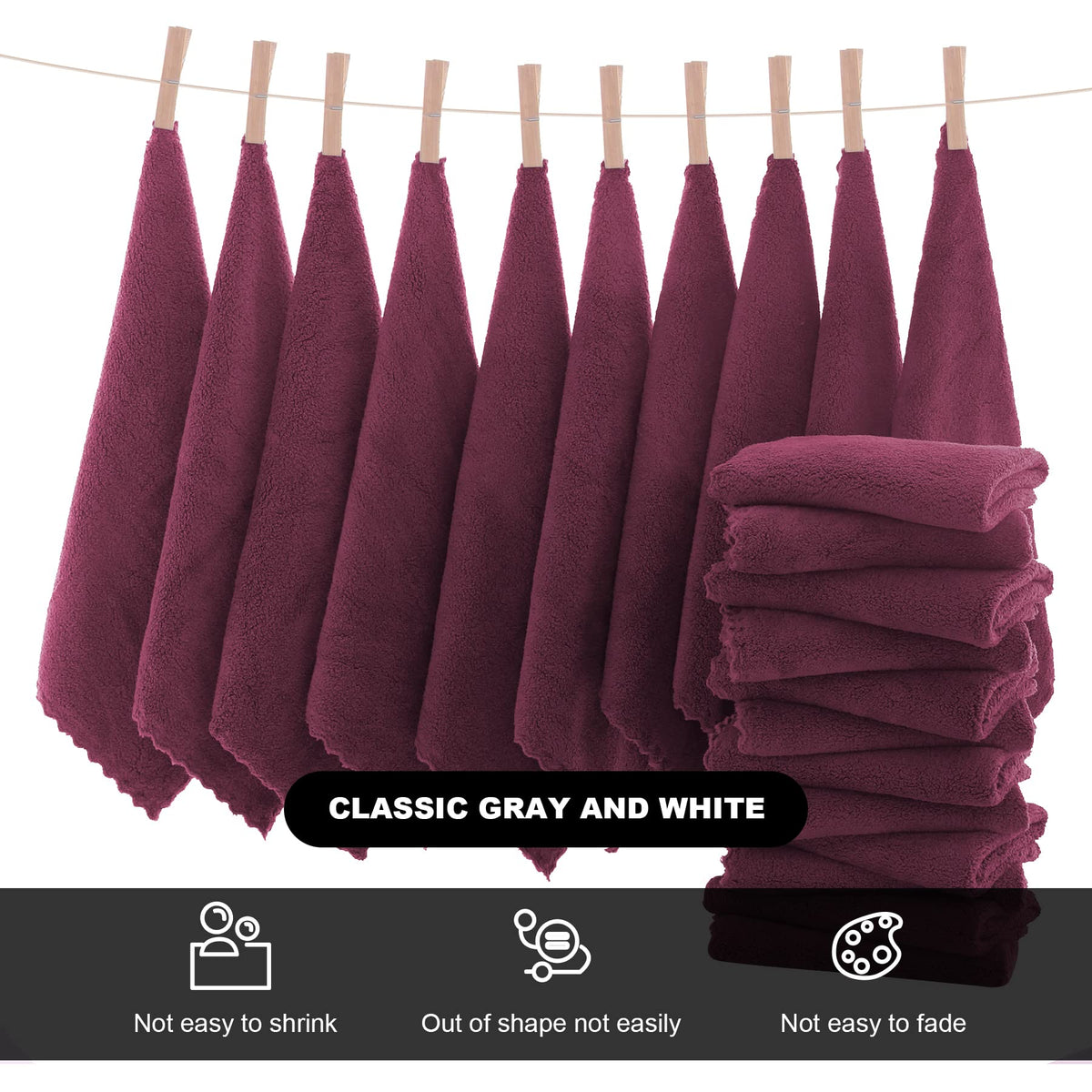 MOONQUEEN cloth held in hand showing size and convenient portability benefit
