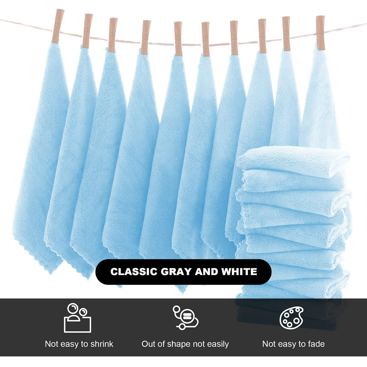 MOONQUEEN cloth in hand to show size and easy handling benefit