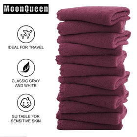 MOONQUEEN wet cloth next to dry cloth showing quick-dry performance benefit