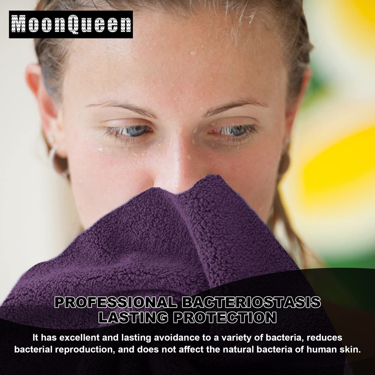 MOONQUEEN folded cloth in travel pouch for compact portability benefit