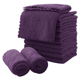MOONQUEEN front packaging showing 12 grape purple cloths and convenience