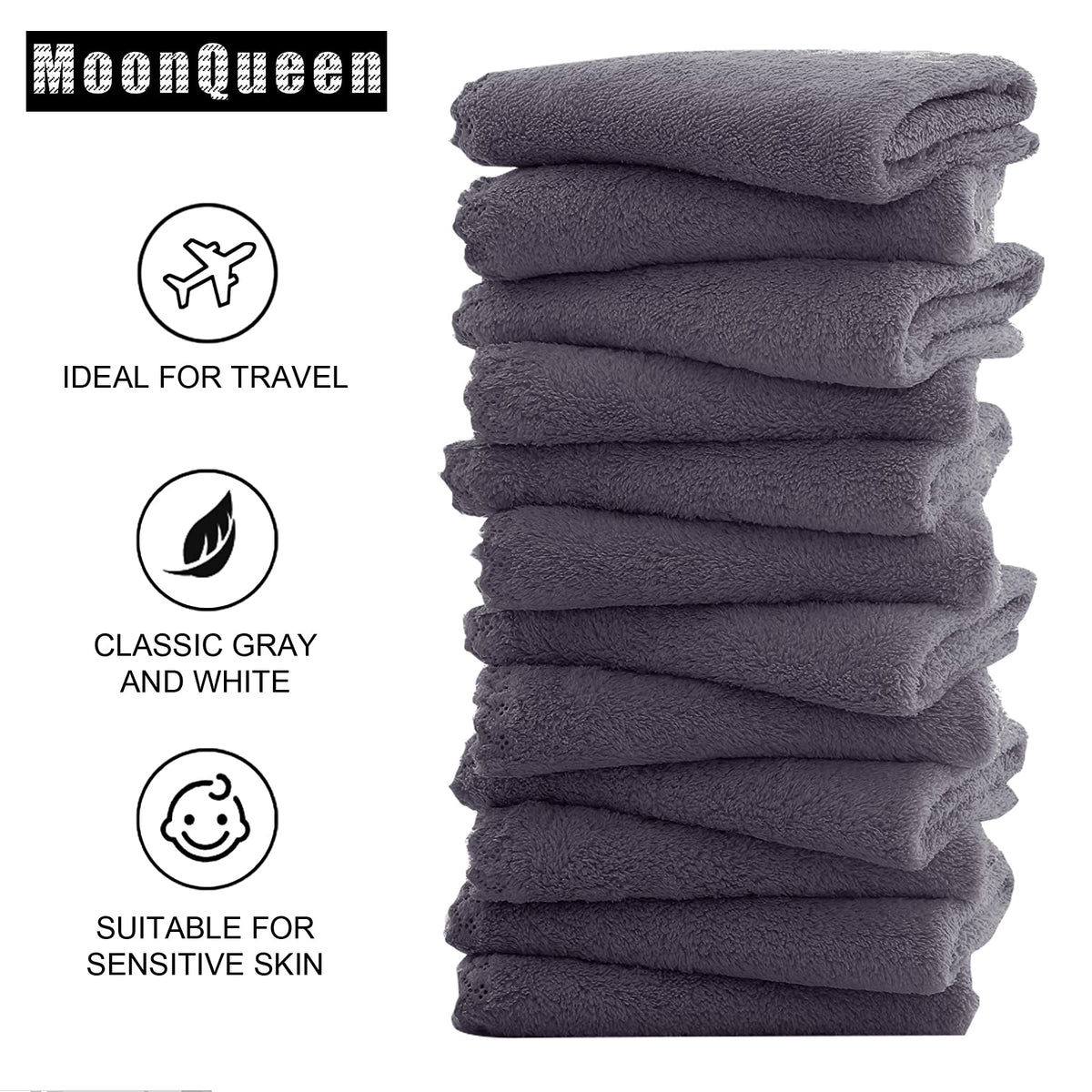 MOONQUEEN cloth held in hand showing scale and easy handling benefit