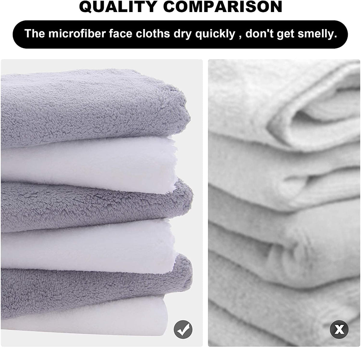 MOONQUEEN towel removing makeup from skin demonstrating effective cleansing benefit