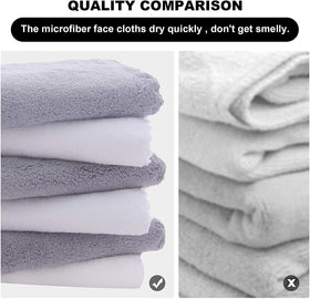 MOONQUEEN towel removing makeup from skin demonstrating effective cleansing benefit