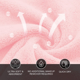 MOONQUEEN stacked pink cloths displaying color and reusable eco advantage