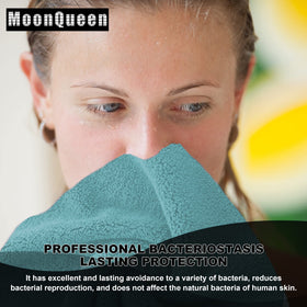 MOONQUEEN towel hanging to show quick dry and freshness benefit