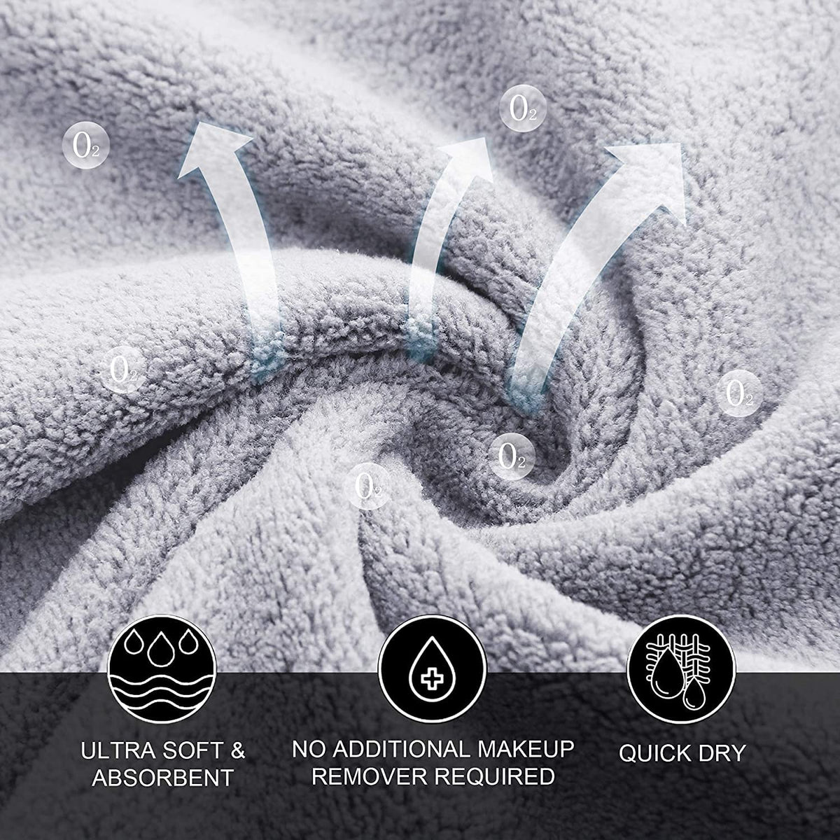 MOONQUEEN towel tucked in a cosmetic bag showing portability and quick touch-up benefit