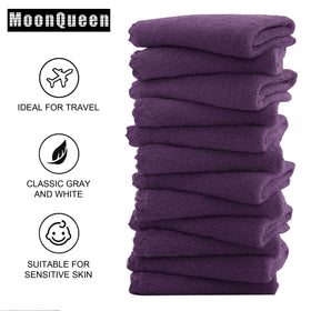MOONQUEEN wet cloth removing makeup showing effective water cleansing