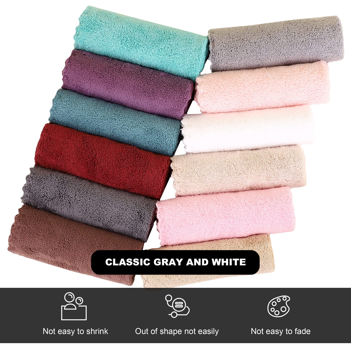 MOONQUEEN washcloth in hand demonstrating fast-drying and absorbency