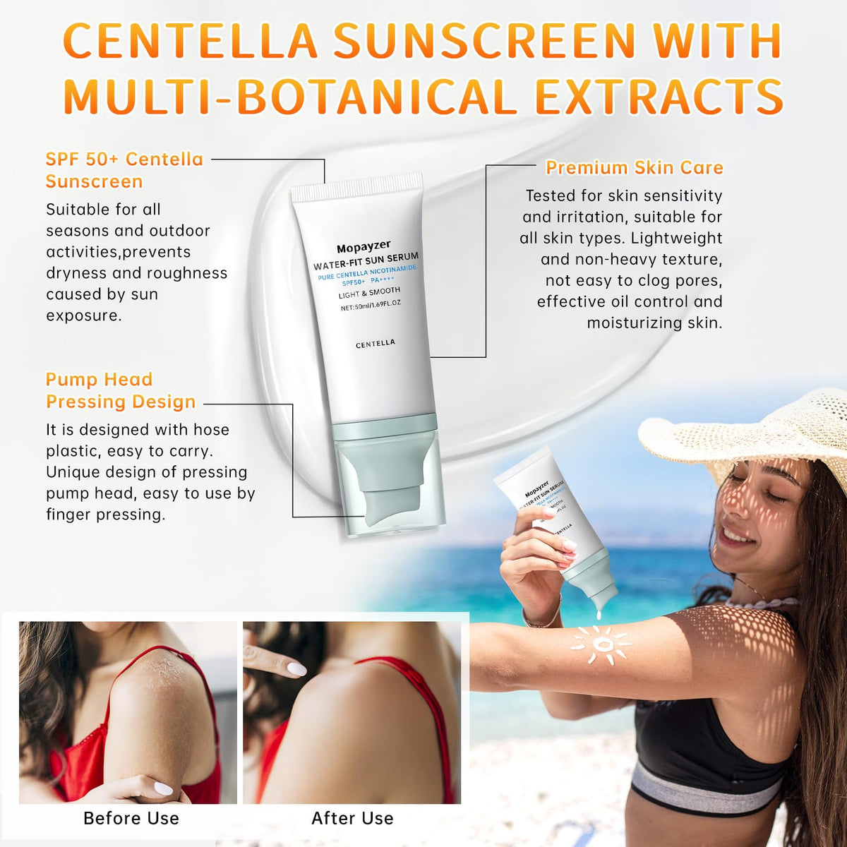 mopayzer being applied to face in outdoor lifestyle scene for active protection