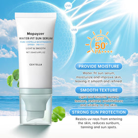 mopayzer centella gel texture close-up demonstrating lightweight absorption