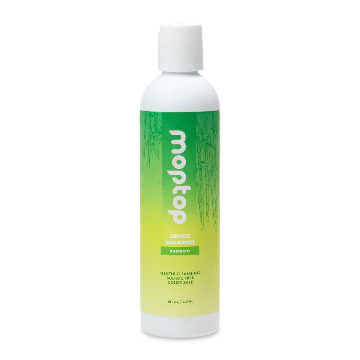 MopTop bamboo front packaging showing clean design and gentle formula benefit