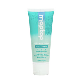 MopTop curl cream front packaging showing product and benefits
