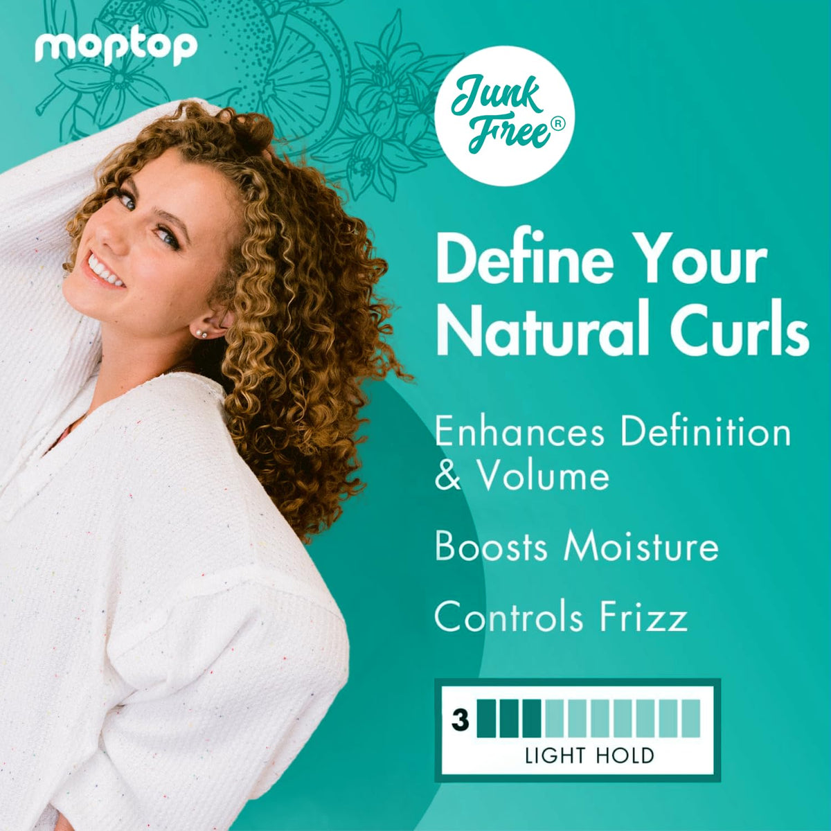 MopTop curl cream creamy texture close-up for easy distribution