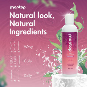 MopTop jar in hand 8oz to show scale and travel-friendly size benefit