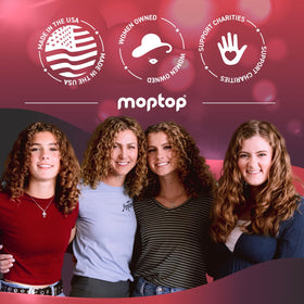 MopTop styled outdoor curls lifestyle shot showing long-lasting definition and shine
