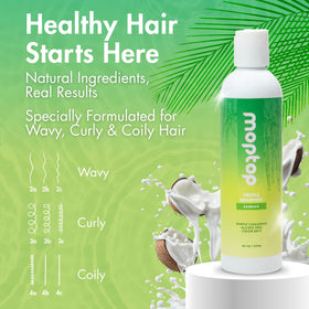 MopTop thick lather texture close-up demonstrating gentle cleansing and moisture