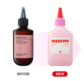 MOREMO pump closeup demonstrating easy dispensing for controlled, mess-free application