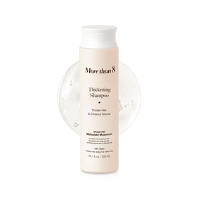 Morethan8 front bottle showing product branding and capacity benefit