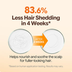 Morethan8 shampoo pouring into palm illustrating easy-dispense benefit