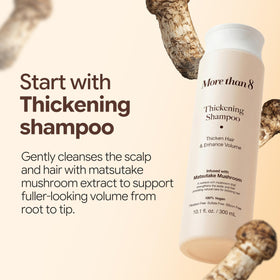 Morethan8 matsutake mushroom extract visual highlighting nutritive scalp benefit