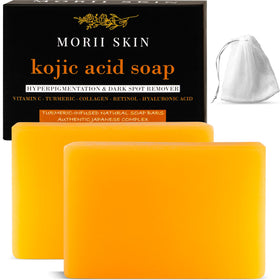 MORII SKIN front packaging showing soap benefits and gentle cleansing