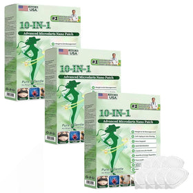 Generic moringa patch front packaging showing discreet boxes and benefits
