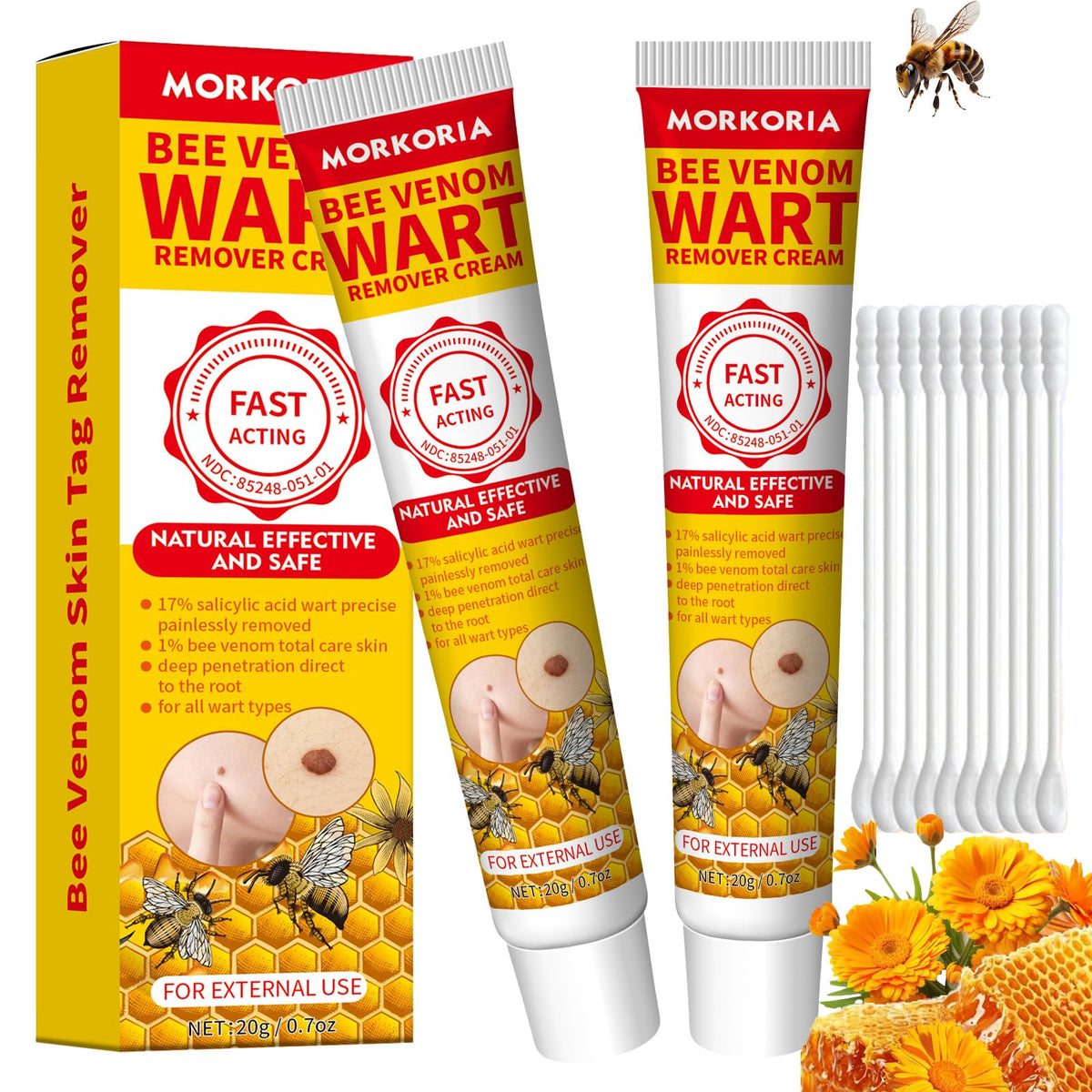 MORKORIA front packaging showing two cream tubes and product benefits