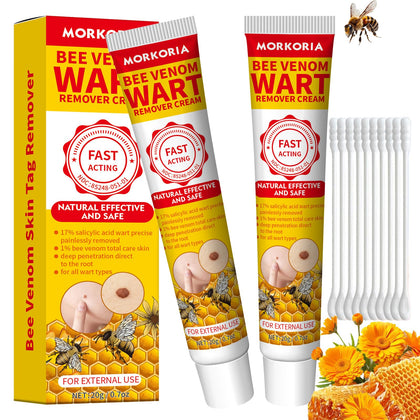 MORKORIA front packaging showing two cream tubes and product benefits