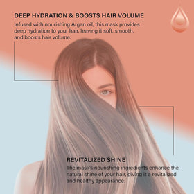 Moroccan Gold Series being applied in shower demonstrating deep conditioning benefit