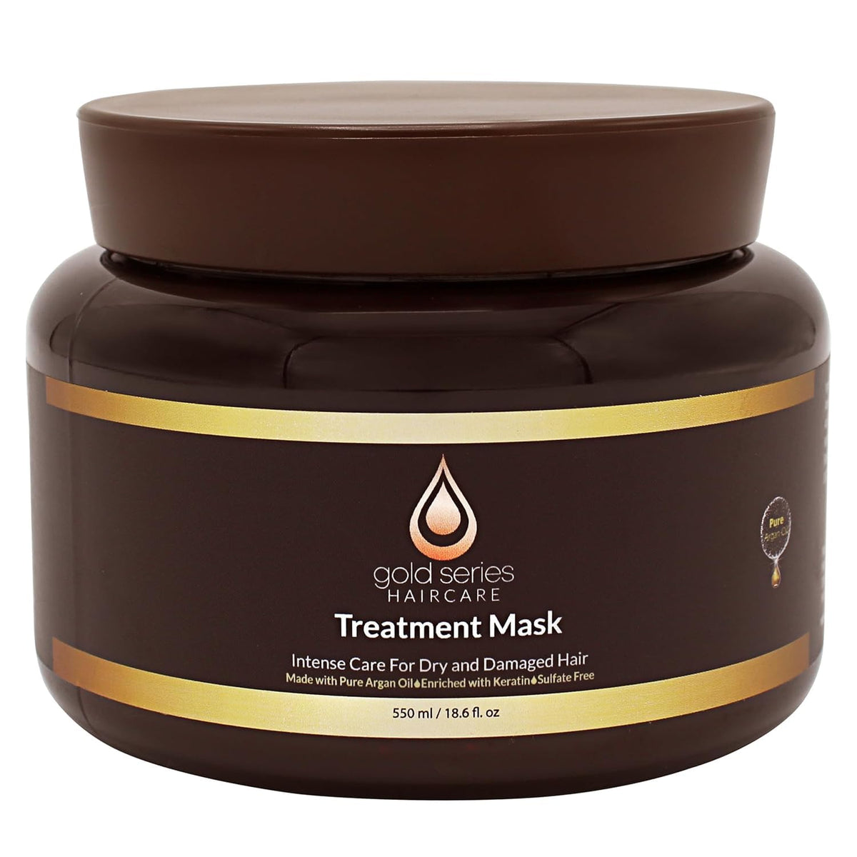 Moroccan Gold Series front jar showing packaging and product name for easy identification