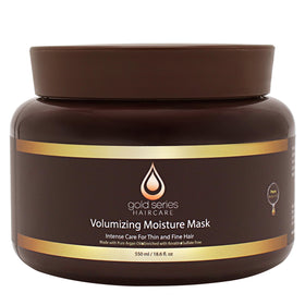 Moroccan Gold Series front jar showing product and branding for restorative treatment