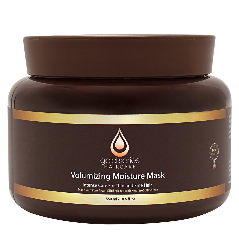 Moroccan Gold Series front jar showing product and branding for restorative treatment