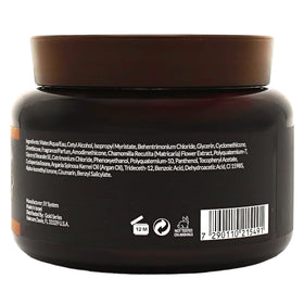 Moroccan Gold Series open jar showing argan-rich cream texture for deep moisture