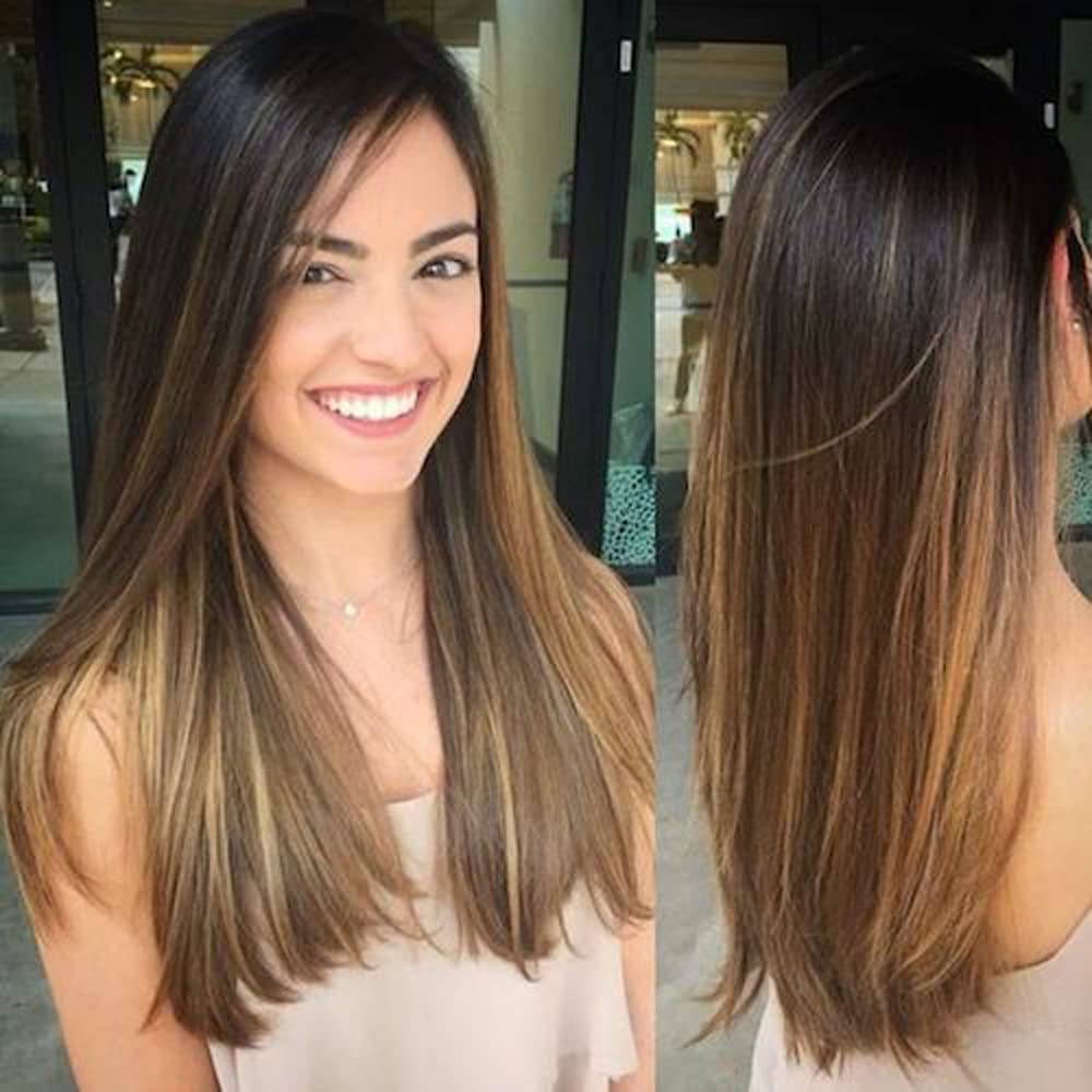 MOROCCAN KERATIN before and after hair comparison showing reduced frizz and shine