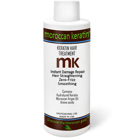 MOROCCAN KERATIN front packaging showing clean professional bottle and clear branding