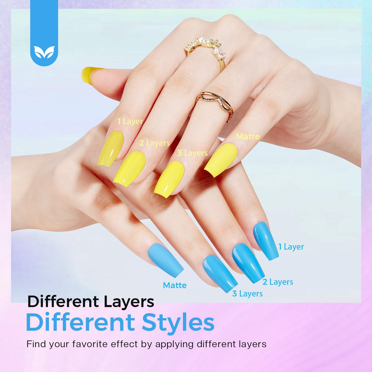 Morovan color swatches on a strip displayed on hand to show shade selection