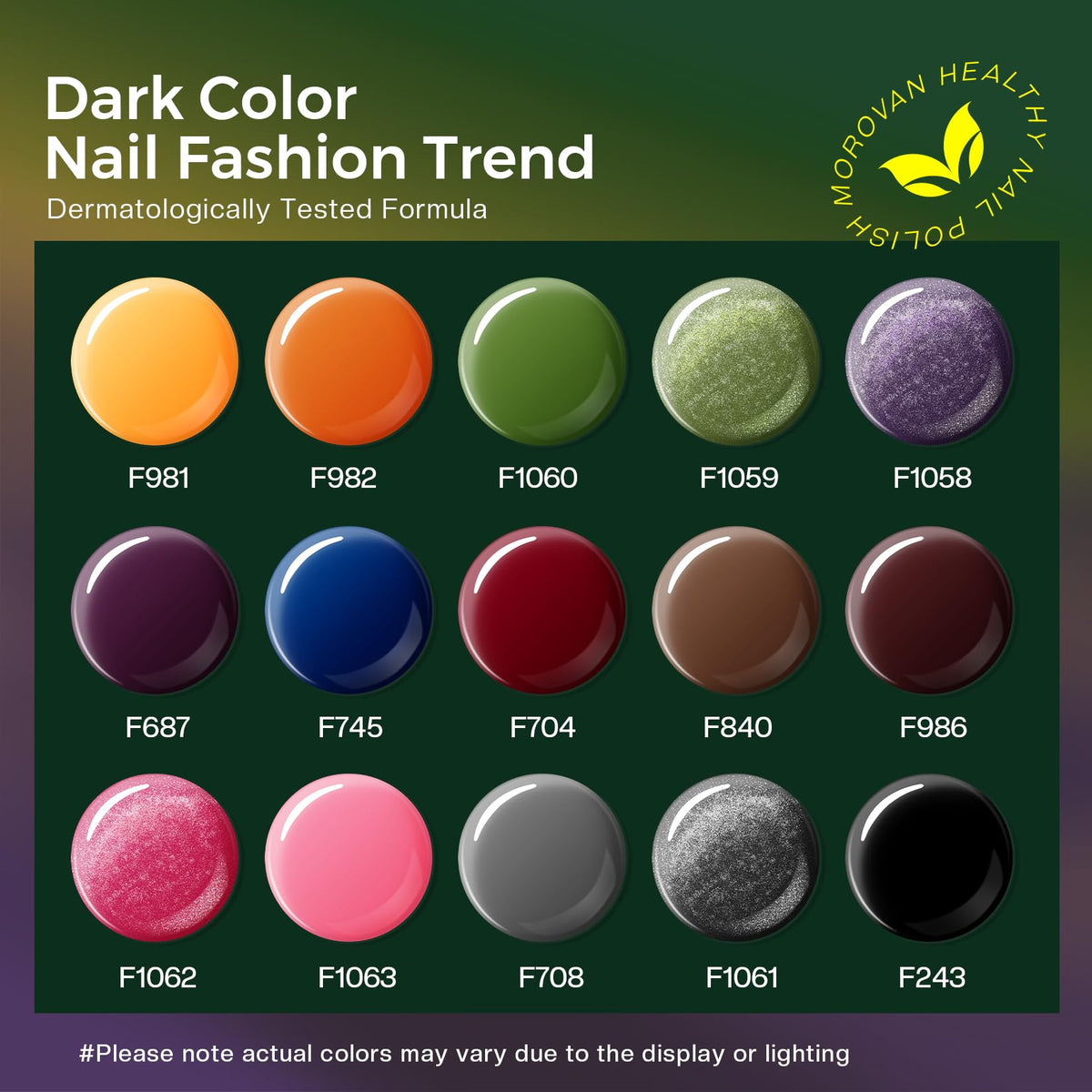Morovan glitter detail highlighting sparkle texture for eye-catching manicures benefit