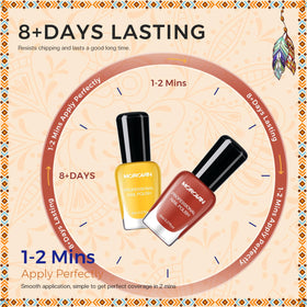 Morovan hands applying polish demonstrating fast drying benefit