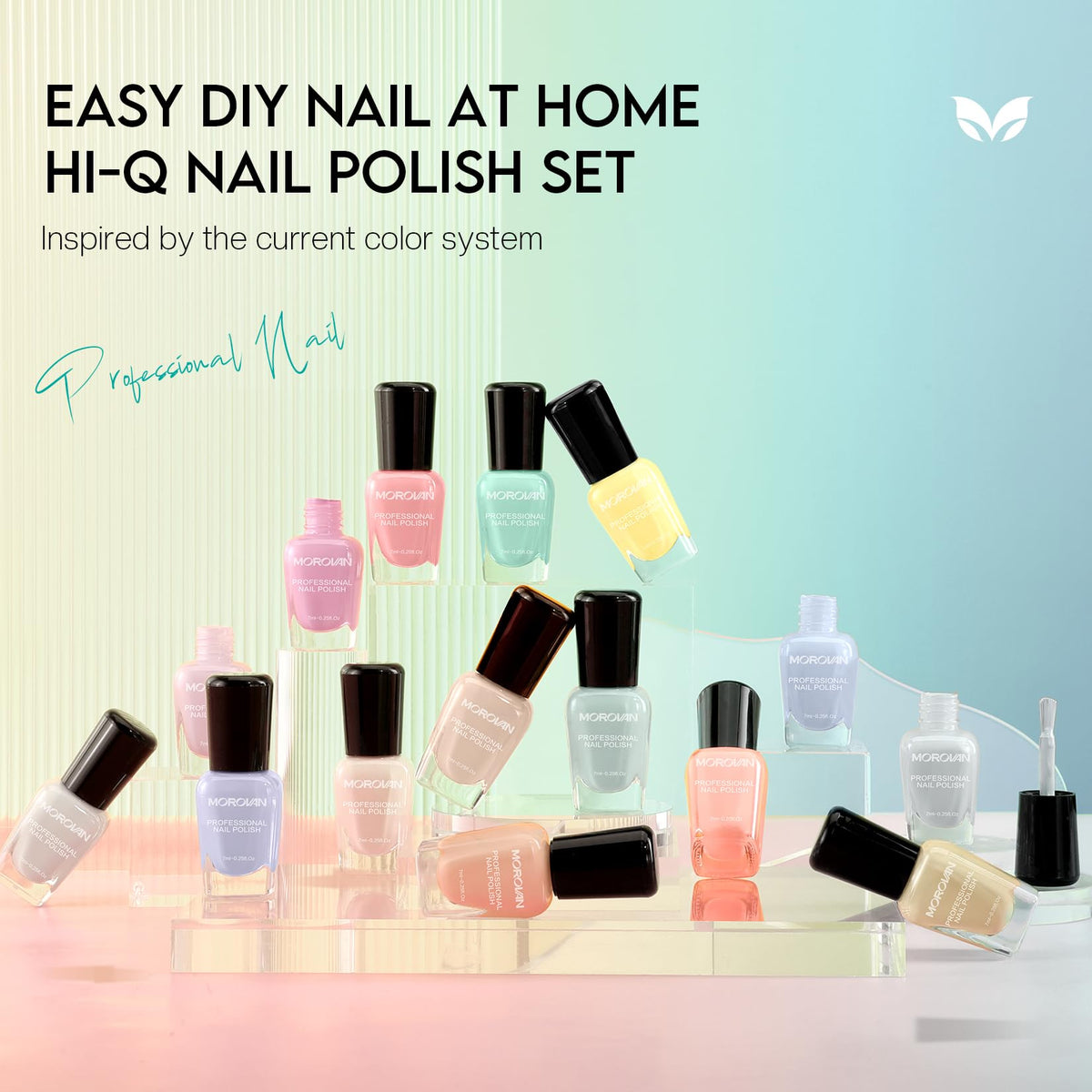 Morovan pastel set staged with Easter decor, seasonal gift idea