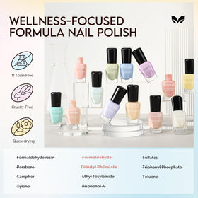 Morovan painted fingernails on hand model, stylish spring look