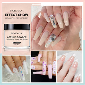 Morovan nude and pink jars side by side demonstrating natural shade blending